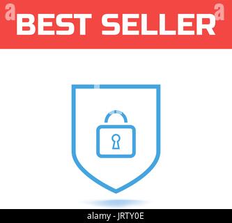 Sicherheit-Symbol Vektorgrafik isoliert auf weißem Hintergrund. Das Symbol für Ihre Website-Design, Logo oder Benutzer-Schnittstelle Stock Vektor