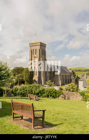 Die Kirche der Heiligen Dreifaltigkeit, Salcombe, Devon, Großbritannien. Stockfoto