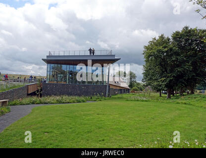 Der Einstiegschweller nationalen Landschaft Discovery Center in Northumberland National Park, Einmal gebraut, Northumberland, England Stockfoto