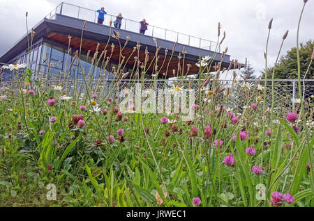 Der Einstiegschweller nationalen Landschaft Discovery Center in Northumberland National Park, Einmal gebraut, Northumberland, England Stockfoto