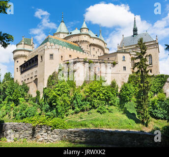 Bojnice - eines der schönsten Schlösser in der Slowakei. Stockfoto