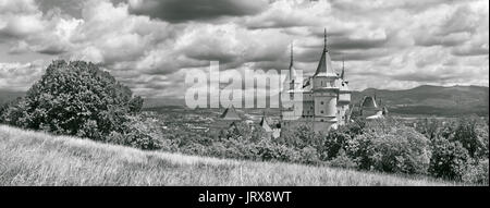 Bojnice - eines der schönsten Schlösser in der Slowakei. Stockfoto