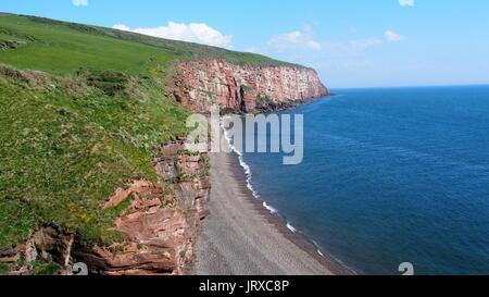 Fleswick Bay, St. Bees Head, Cumbria, Vereinigtes Königreich Stockfoto