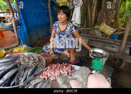 Kann Street Market Tho, Mekong Delta, Vietnam Stockfoto