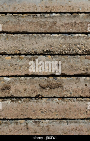 Close-up washing concrete slabs as detail from the side Stockfoto
