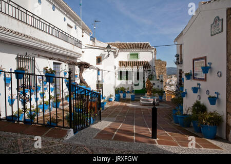 der Hof von den Komödien, Iznajar, Provinz Córdoba, Andalusien, Spanien Stockfoto