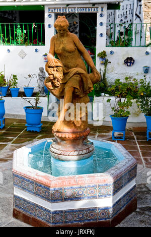 der Hof von den Komödien, Iznajar, Provinz Córdoba, Andalusien, Spanien Stockfoto