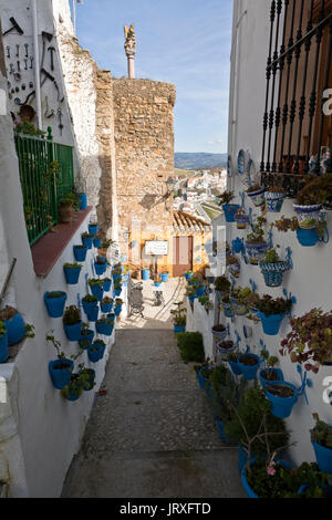 der Hof von den Komödien, Iznajar, Provinz Córdoba, Andalusien, Spanien Stockfoto