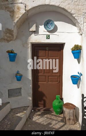 der Hof von den Komödien, Iznajar, Provinz Córdoba, Andalusien, Spanien Stockfoto