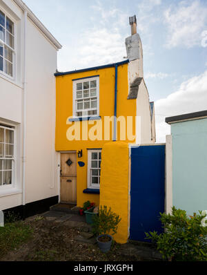 Bunt bemalten Häuser in Appledore, Devon Stockfoto