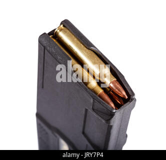 Gun Magazin mit Munition. Stockfoto