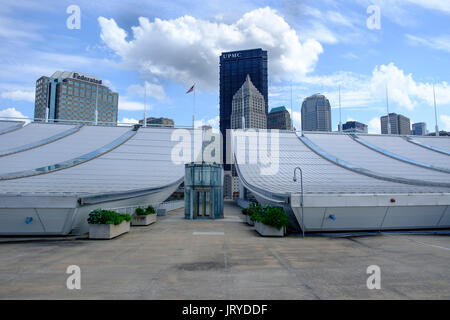 Dach der Der David L. Lawrence Convention Center, Pittsburgh, Pennsylvania, USA Stockfoto