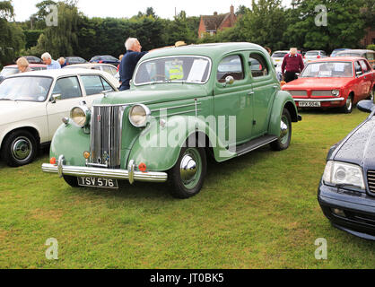 Ford-V8-Pilot Car Classic Oldtimer Rallye im Summer fete Car Event, Alderton, Suffolk, England, Großbritannien Stockfoto