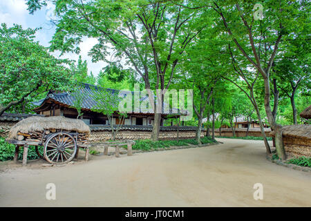 Korean Folk Village, traditionelle koreanische Architektur in Suwon, Korea Stockfoto