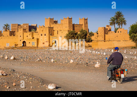 Hotel Kasbah Amridil, Dades Tal, Skoura. Marokko, Maghreb Nordafrika Stockfoto