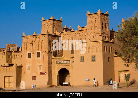 Hotel Kasbah Amridil, Dades Tal, Skoura. Marokko, Maghreb Nordafrika Stockfoto