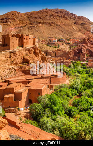 Dades Tal, Dades Schluchten, Hohen Atlas. Marokko, Maghreb Nordafrika Stockfoto