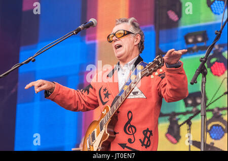 Die blockheads play Rewind North Festival, Arley Hall, Cheshire 05 August, 2017. Stockfoto