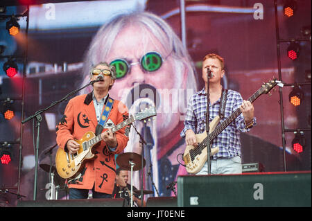 Die blockheads play Rewind North Festival, Arley Hall, Cheshire 05 August, 2017. Stockfoto