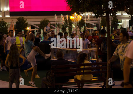 Skopje, Mazedonien. 7Th august 2017, 19:00 (GMT+2) Mazedonien, Skopje, Mazedonien. Tag vor Real Madrid gegen Manchester United: 2017 UEFA Super Cup match Credit: Dragan ristovski/alamy leben Nachrichten Stockfoto