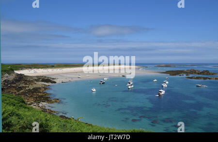 Shell Beach, Insel Herm Stockfoto