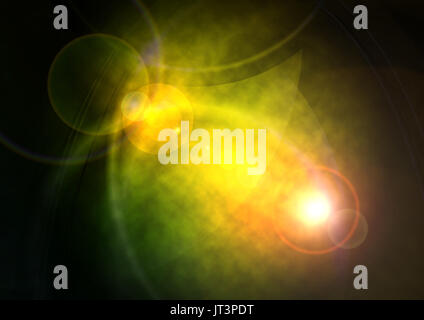 Abstrakte grünen und gelben Hintergrund Stockfoto