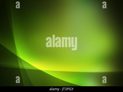 Grüne bstract Hintergrund mit Beleuchtung. Stockfoto