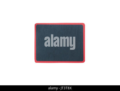 Ansicht von oben/Flach isoliert einzelne Tafel/Stationsübersicht auf weißem Hintergrund Objekt. freistellungspfaden. Zubehör/Einzelteile oder Briefpapier für Bildung Stockfoto