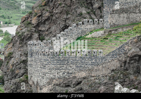 Panoramablick auf Rabath alten befestigten Komplex in Achalziche, Georgia. Renovierte mittelalterliche Burg. Stockfoto