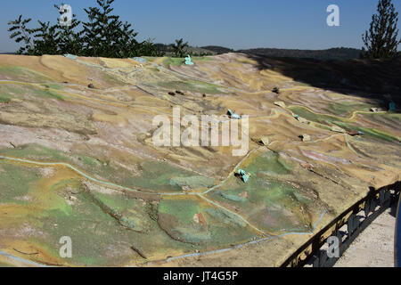 Modell der Burma Road in Israel. Stockfoto