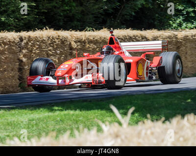 Ferrari F 2002 in Goodwood Festival der Geschwindigkeit 2017 Stockfoto