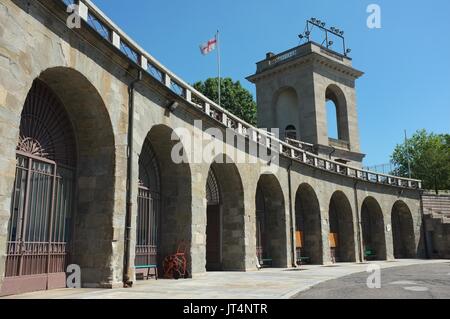 Innerhalb der Arena Civica (Arena Gianni Brera), Parco Sempione, Mailand, Lombardei, Italien, Juli 2017 Stockfoto
