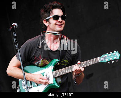 G. Love & Special Sauce 2008 Lollapalooza Music Festival Grant Park Chicago. Stockfoto