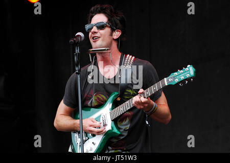 G.Love & Special Sauce Durchführung 2008 Lollapalooza Festival Grant Park Chicago. Stockfoto