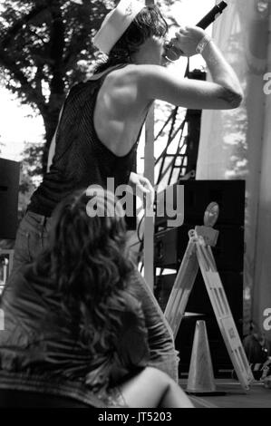 Mickey Avalon führt 2007 Lollapalooza Chicago, IL Stockfoto