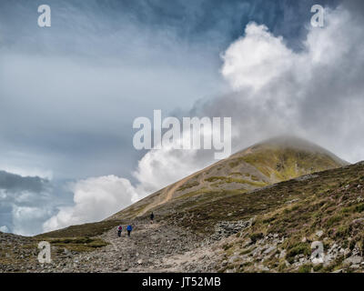 Der Weg von der Oberen in Irland zu Cragh Patrick 200 m Stockfoto