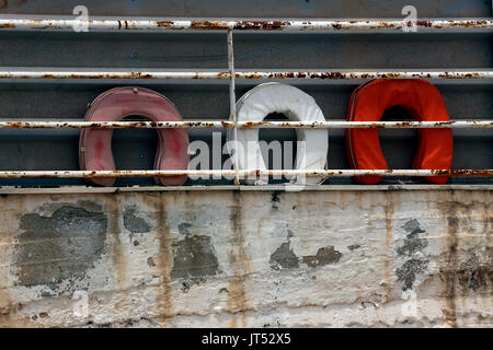 Lavrio Hafen ATTIKA Griechenland Leben Bewahrer Stockfoto