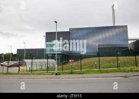 Great Blakenham Energie-aus-Abfall in Suffolk am 2. August 2017. Die Polizei Material letzte Woche aufgedeckt, die 'Prüfung' in die Suche nach Corrie McKeague, aber sein Vater sagt, er glaube nicht, bleibt sein Sohn in der Verbrennungsanlage gefunden wird. Stockfoto