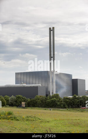 Great Blakenham Energie-aus-Abfall in Suffolk am 2. August 2017. Die Polizei Material letzte Woche aufgedeckt, die 'Prüfung' in die Suche nach Corrie McKeague, aber sein Vater sagt, er glaube nicht, bleibt sein Sohn in der Verbrennungsanlage gefunden wird. Stockfoto