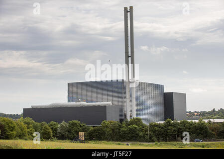 Great Blakenham Energie-aus-Abfall in Suffolk am 2. August 2017. Die Polizei Material letzte Woche aufgedeckt, die 'Prüfung' in die Suche nach Corrie McKeague, aber sein Vater sagt, er glaube nicht, bleibt sein Sohn in der Verbrennungsanlage gefunden wird. Stockfoto