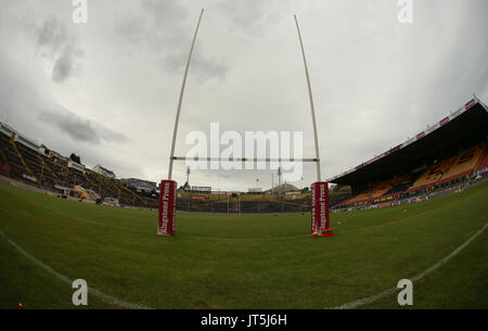 Allgemeine Stadion Blick auf die fürsorgende Stadium, vor Bradford Bulls vs Toulouse Olympique während der Rugby League Championship Shield Runde 1 Cla Stockfoto