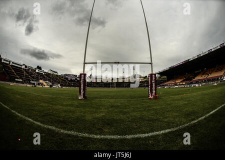 Allgemeine Stadion Blick auf die fürsorgende Stadium, vor Bradford Bulls vs Toulouse Olympique während der Rugby League Championship Shield Runde 1 Cla Stockfoto