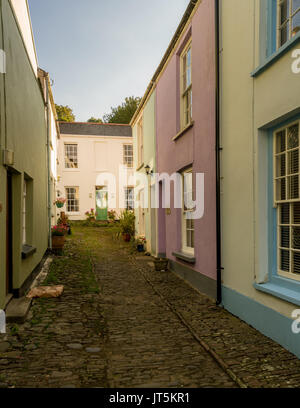 Bunt bemalten Häuser in Appledore, Devon Stockfoto