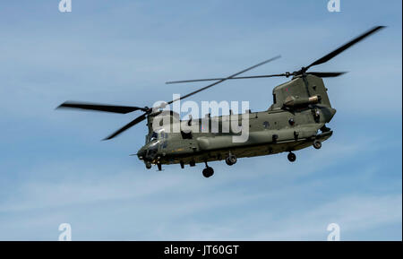 RAF Chinook Display Team, 18. Geschwader beim Royal International Air Tattoo Stockfoto