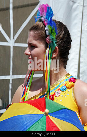 Internationale Folklore Festival 2017, Brasilien, Crissiumal, e Cia GEMP Escola de Danca, Zagreb, Kroatien, Europa, 58 Stockfoto