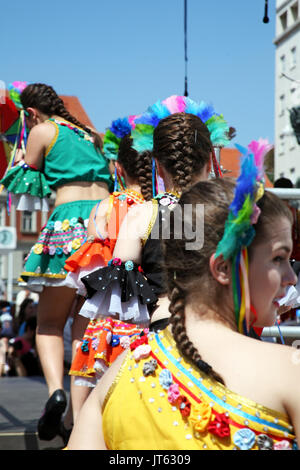 Internationale Folklore Festival 2017, Brasilien, Crissiumal, e Cia GEMP Escola de Danca, Zagreb, Kroatien, Europa, 60 Stockfoto