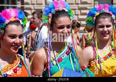 Internationale Folklore Festival 2017, Brasilien, Crissiumal, e Cia GEMP Escola de Danca, Zagreb, Kroatien, Europa, 65 Stockfoto