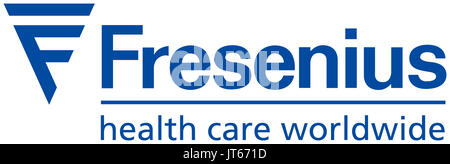 Fresenius, Gesundheitswesen, Healthcare Company, Firmenlogo, DAX 30-Unternehmen Stockfoto