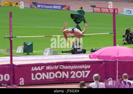 Allgemeine Ansicht des Londoner Stadion während der IAAF Leichtathletik WM Stockfoto