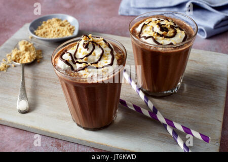 Peanut Butter Chocolate shake Stockfoto